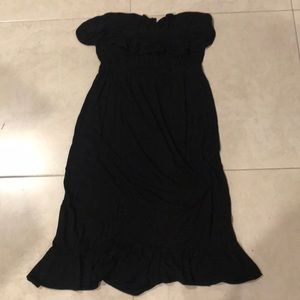 black frilly dress